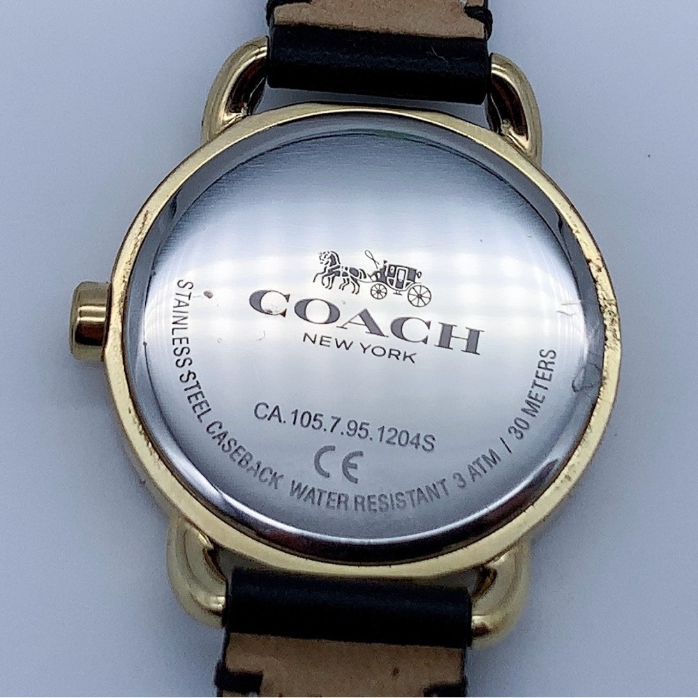 Coach Gold and Black Crystal-Accented Watch - Picture 8 of 13